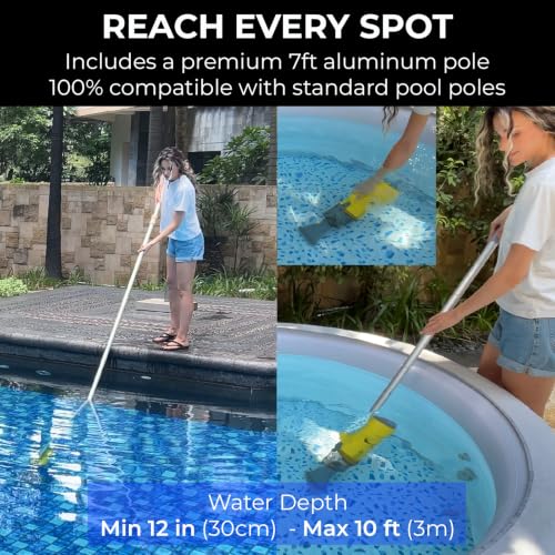 16V Cordless Handheld Pool Vacuum - 26,000Pa Hyper Suction