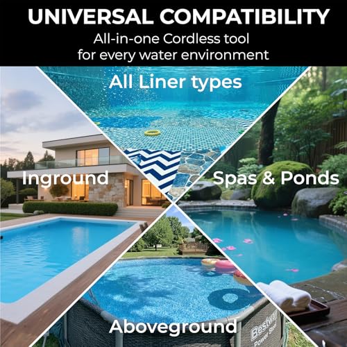 16V Cordless Handheld Pool Vacuum - 26,000Pa Hyper Suction