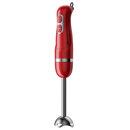 Turelar Immersion Blender Corded 400W, 2 Speed, Emulsifier, Blend, BPA-Free