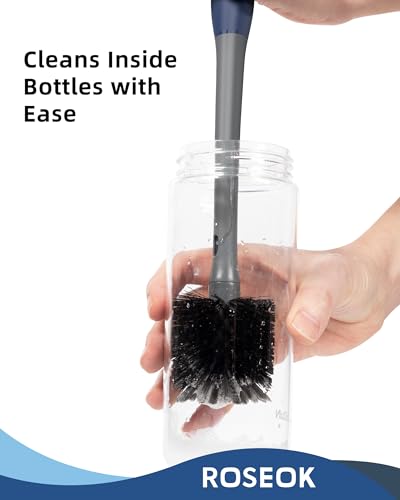 2 in 1 Long Handle Bottle Brush with Straw Brush for Cleaning