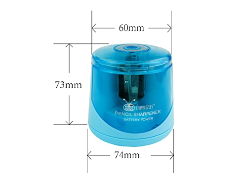 AA Battery Power Electric Pencil Sharpener, Portable &Automatic Sharpening, a Replacement Blade Contained, Powerful and Durable Fast-Sharpening,Battery not Included