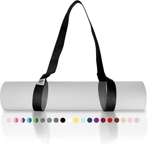Tumaz Yoga Mat Strap Mat Not Included (2 Sizes) with Extra Thick & Comfy Delicate Texture, Adjustable Yoga Mat Carrier