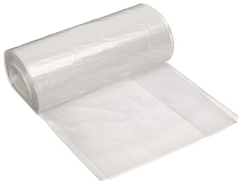 Basics 55 Gallon Trash Bags, Heavy-Duty Construction, Leak Resistant, Unscented, Clear, 50 Count (Previously Commercial brand)