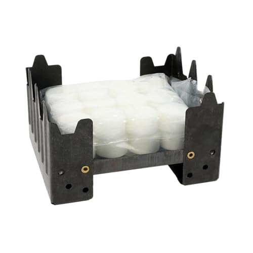 Coghlan's Emergency Stove - Lightweight, Portable Camping Stove for Backpacking, Survival, and Outdoor Cooking - Foldable Design with 24 Fuel Tablets Included (Compact for Travel and Storage)