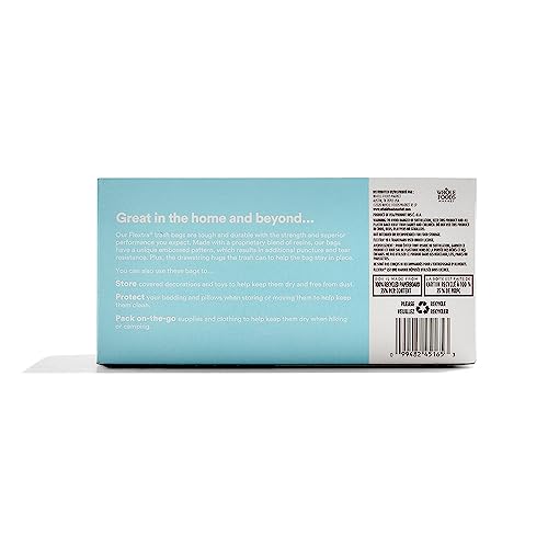 365 by Whole Foods Market, Flextra Strength Drawstring Trash Bags, 30 Gallon, 25 Count