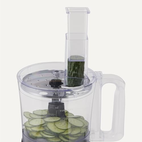 Basics Food Processor and Vegetable Chopper, 10 Cup Bowl, 2-Speed, 500 Watt Motor, Black