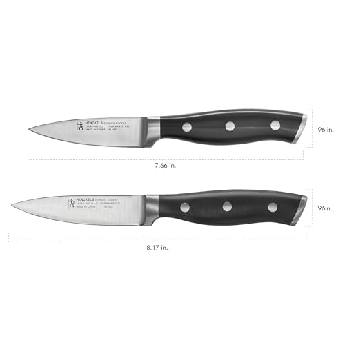 HENCKELS Forged Accent Razor-Sharp 2-pc Paring Knife Set, German Engineered Informed by 100+ Years of Mastery,Black