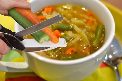 Vegetable Slicer Cutter - Produce Chopper Fruit Cutter - Smart Cutting Board And Knife Set Great Gift - Vegetable Chopper Veggie Cutter - Multiple Purpose Vegetable Slicer - Clever Smart Cutter