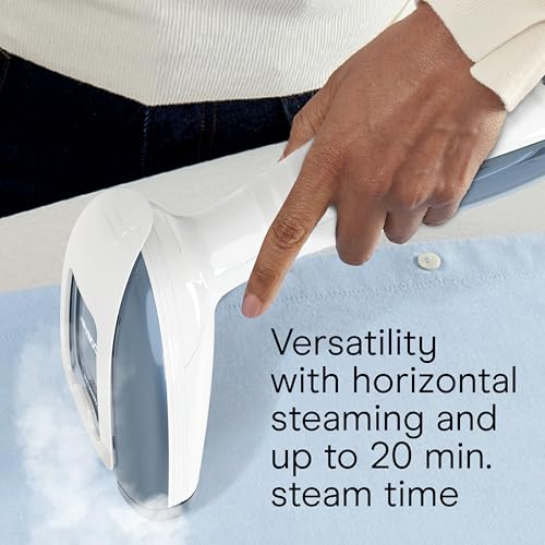 Conair Handheld Garment Steamer for Clothes, Turbo ExtremeSteam 1875W Fabric Clothes Steamers, Hand Steamer for Clothes, Portable Handheld Garment Steamers for Clothes, Handheld Steamer, Blue