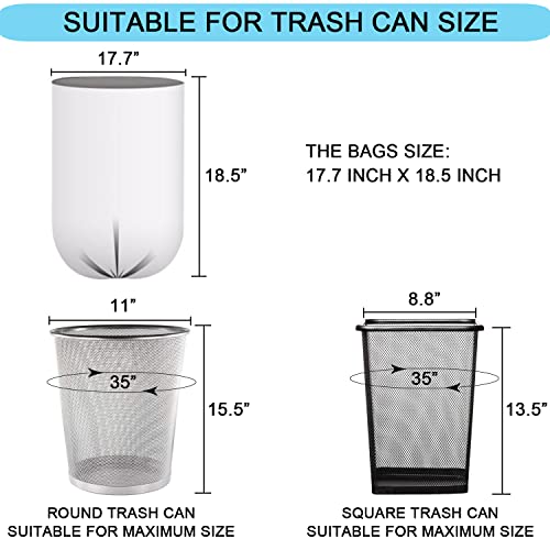 2 Gallon Small Trash Bags, Clear, 150 Counts/ 3 Rolls