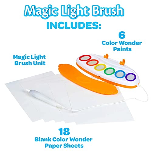 Crayola Color Wonder Magic Light Brush, Mess Free Painting for Kids, Age 3+