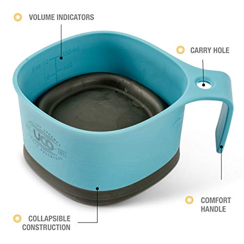 UCO Collapsible Camp Cup for Camping, Backpacking, and Hiking, 12 Ounces