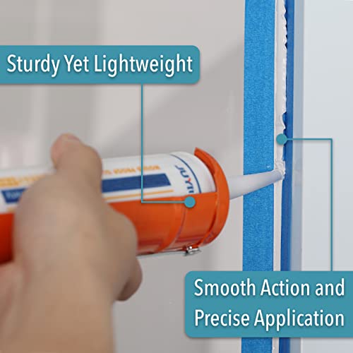 Bates - Caulking Gun, 10:1 Thrust Ratio, Silicone Gun, Dripless Caulk Gun, Silicone Caulk Gun, Hand Caulking Guns
