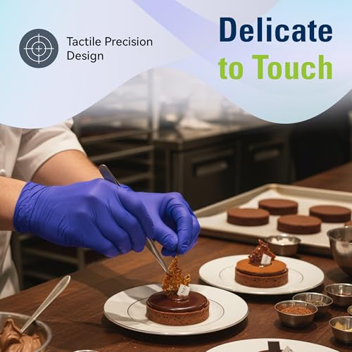 SWIFTLITE Disposable Nitrile Gloves, Food Safe, Latex-Free Powder-Free, Kitchen Rubber Gloves for Cooking and Cleaning