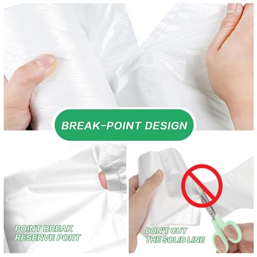 Small Trash Bags 3 Gallon, 108 Count Garbage Bags Bathroom Mini Trash Can Liners, fit 10-13 Liter Clear
