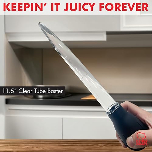 Chef Craft Classic Baster with Clear Tube, 11.5 inches in Length, Black