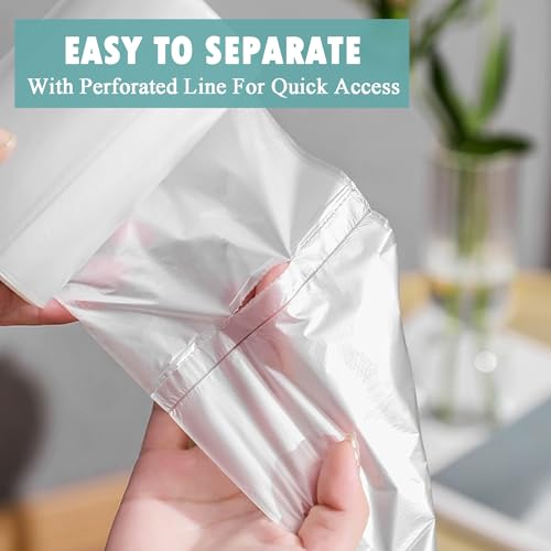 Small Trash Bags 4 Gallon - 105 Count 4 Gallon Trash Bag, Unscented Small Garbage Bags Bathroom Trash Bags, White 4 Gal Small Trash Can Liners