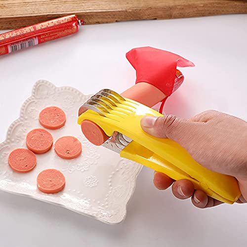 Guyuyii Banana Slicer Tool for Kids | Safer Than Knife ABS Plastic + Stainless Steel Cutter for Cereal, Oatmeal & Dehydrator Chips | Uniform Slices for Healthy Snacks | Dishwasher Safe Kitchen Gadget