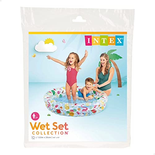 Intex Inflatable Stars Kiddie 2 Ring Circles Swimming Pool (48" X 10") Assorted Styles