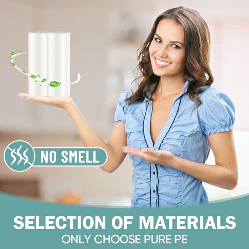 Small Trash Bags 4 Gallon - 100 Count Leakage-Proof 4 Gallon Trash Bag, Unscented Small Garbage Bags for Office Bedroom Bathroom Mini Trash Bags, White 4 Gal Trash Can Liners