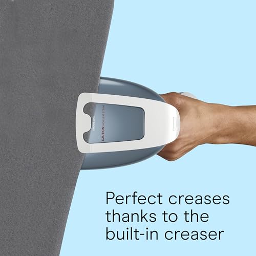 Conair Handheld Garment Steamer for Clothes, Turbo ExtremeSteam 1875W Fabric Clothes Steamers, Hand Steamer for Clothes, Portable Handheld Garment Steamers for Clothes, Handheld Steamer, Blue