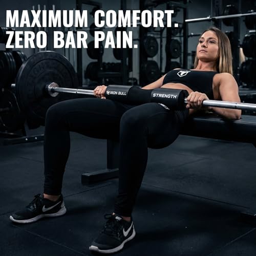 Advanced Squat Pad - Barbell Pad for Hip Thrusts, Squats & Lunges - Neck & Shoulder Squat Bar Pad Cushion Support Foam for Extra Comfort