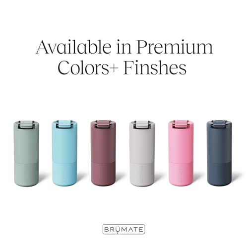 BrüMate Strova 18oz 100% Leakproof Insulated Coffee Mug | Ceramic-Lined Interior | Built-In Silicone Sleeve for Travel | Locking Flip Lid (Sage)