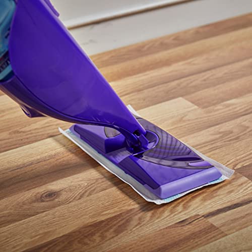 Basics Heavy Duty Disposable Floor Cleaning Mopping Pads with Absorbent Microfiber, Fits Swiffer WetJet Mopping Systems, 30 Count