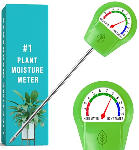 GROWIT Plant Moisture Meter - Accurately Tells You When to Water Your Plants - 26cm, No Battery Needed