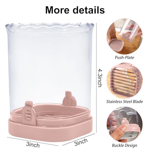 Fruit Slicer Cup: Strawberry Slicer, Strawberries Cutter Cup, Speed Cutter for Banana Grape Egg Kitchen Portable Slicing Tool(Pink)