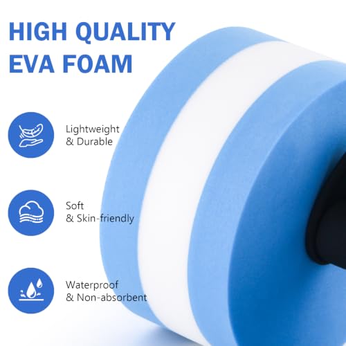 Water Weights for Pool Exercise 2Pcs Water Dumbbells Aerobics Pool Barbells Lightweight Resistance Aquatic Dumbbell for Swimming