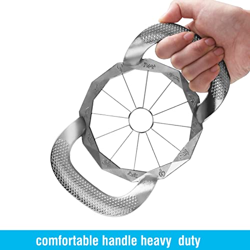 Apple Slicer, HEAVY DUTY Apple Corer, 12-Blade Stainless Steel Apple Cutter Divider Pitter ,Sturdy and Sharp