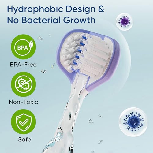 EASICUTI Soft Toddler Toothbrushes, Efficient 3 Sided Toothbrush, Baby Toothbrush 12 Months and up,Infant Toothbrush, Toddler Training Tooth brush for Ages 2-12 Years, Cleans All Sides-4 Pack (Patent)