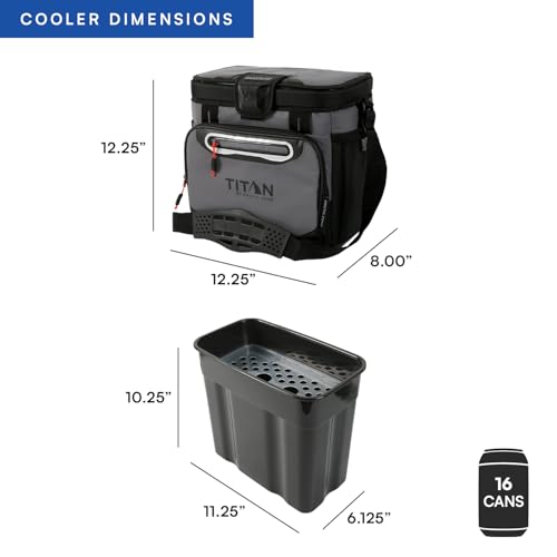 Titan by Arctic Zone Deep Freeze Cooler - Zipperless Hardbody Cooler - Deep Freeze Insulation, HardBody Liner, and SmartShelf