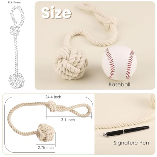 Melaluxe 4 Pack Curtain Tiebacks - Heavy Duty Curtain Rope Tieback, Handmade Rural Decorative Curtain Holdbacks (Beige)