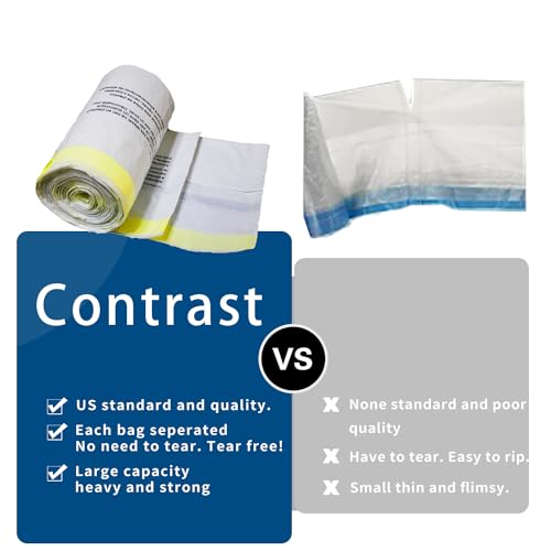 Large Trash Bags, Big Tall heavy duty 21 Gallon/ 50-90 Liter Drawstring Trash Bags, Easy-Dispense Leaf Roll, tear-free design, Extra-Strong Unscented 30 Count for Kitchen & Household & Commercial.