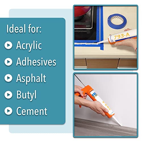 Bates - Caulking Gun, 10:1 Thrust Ratio, Silicone Gun, Dripless Caulk Gun, Silicone Caulk Gun, Hand Caulking Guns