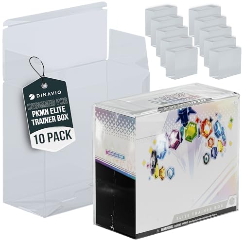 Dinavio Crafthouse PET Plastic ETB Protector Case 10 Pack - Elite Trainer Box Protector - ETB Case Compatible with Elite Trainer Boxes (Pack of 10)