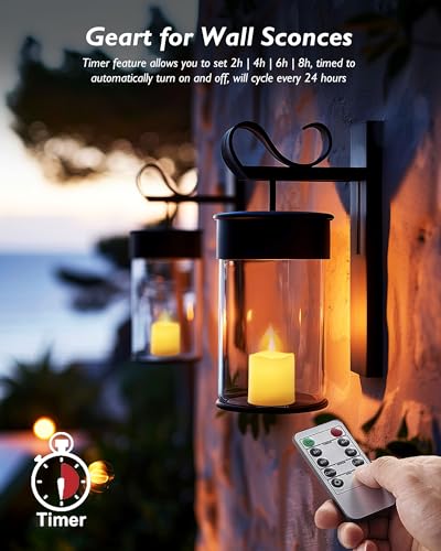 Homemory 12 Pack Flameless LED Votive Tealight Candles with Timer Remote