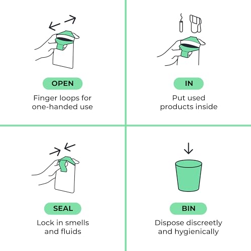 Fab Little Bag Starter Plus Pack - 45 Sanitary Disposal Bags Plus Recyclable Refill Pack for Out and About (45 Pack)