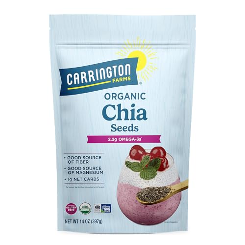 Carrington Farms Organic Chia Seeds, Gluten Free, USDA Organic, 14 Ounce