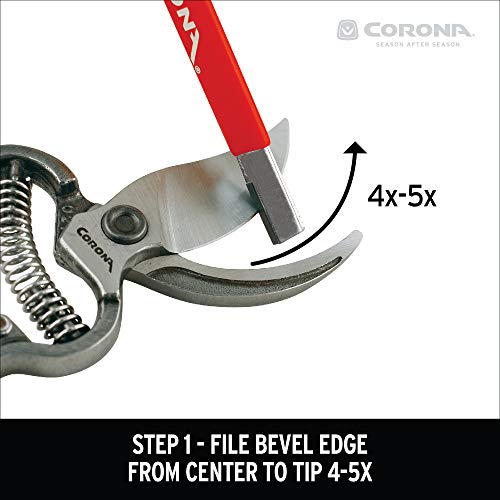 Corona Tools Handheld Garden Tool Sharpener– Blade Sharpener for Pruning Shears, Loppers, Hedge Clippers & More