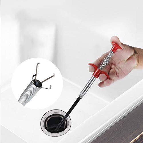 DR.PEN Flexible Grabber Claw Pick Up Reacher Tool (Drain Clog Remove Tool), With 4 Claws Bendable Hose Pickup Reaching Assist Tool for Litter Pick