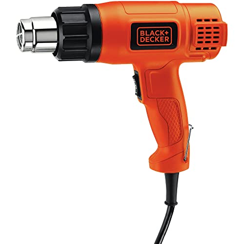 BLACK+DECKER Heat Gun for Crafts, Corded, Dual Heat Settings up to 1000 Degrees, 1350 Watt (HG1300)