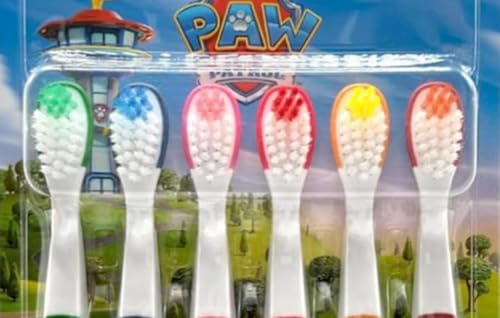 Brush Buddies Paw Patrol Kids Toothbrush Set of 6 Pack Soft Bristle Toothbrushes for Toddlers Ages 2+, Extra Gentle Bristles, Small Head, Easy Grip Handle, Fun Paw Patrol Characters, Kids Oral Care