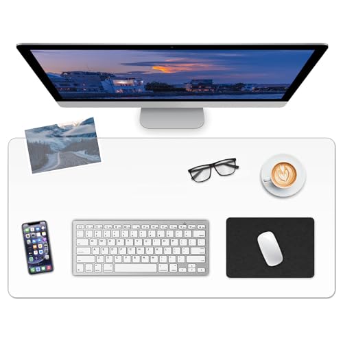 Clear Desk Mat, Non-Slip PVC Desk Protector Mat with Round Edge, Heat Resistant & Waterproof Clear Desk Writing Mat for Home and Office (23.6"*15.7")