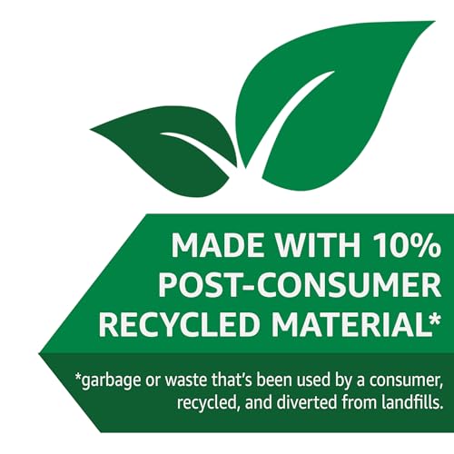 Basics 13 Gallon Tall Kitchen Drawstring Trash Bags, Flextra Strength, Clean Fresh Scent, Tear Resistant, 10% Post-Consumer Recycled Content, 50 Count