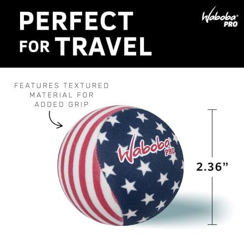 Waboba Water Skipping Ball Toy for Swimming Pool and Beach Games - Water Bouncing Ball Gift for Kids and Teens – Stars & Stripes