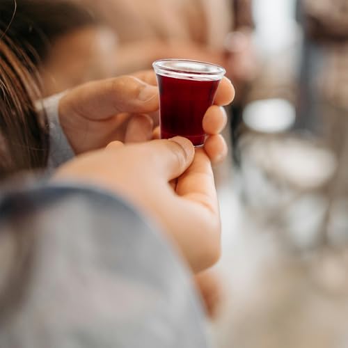 Bekith 1000 Pack Communion Cups, Plastic Disposable Cup Fits Standard Holy Communion Trays, 0.5 Ounce, Clear