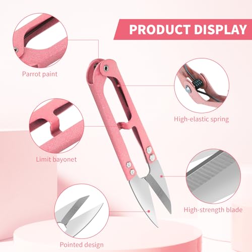 CZZXI 3PCS Thread Snips, High-Carbon Steel Thread Cutter, 4.25inch Yarn Scissors for Sewing, Quilting, Knitting, DIY, Jewelry Making, Bonsai Bud and Leaves Pruning.